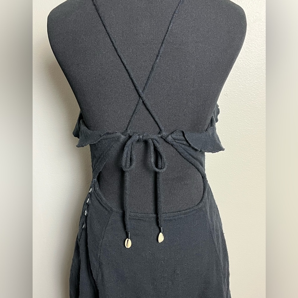 Free people, black ruffle dress - Picture 6 of 7